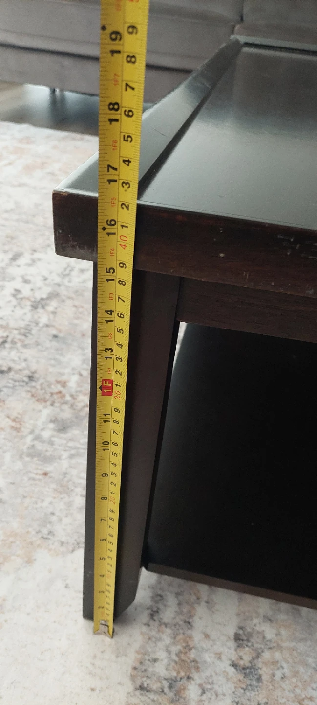 Dark Brown Wooden Coffee Table - photo 5
