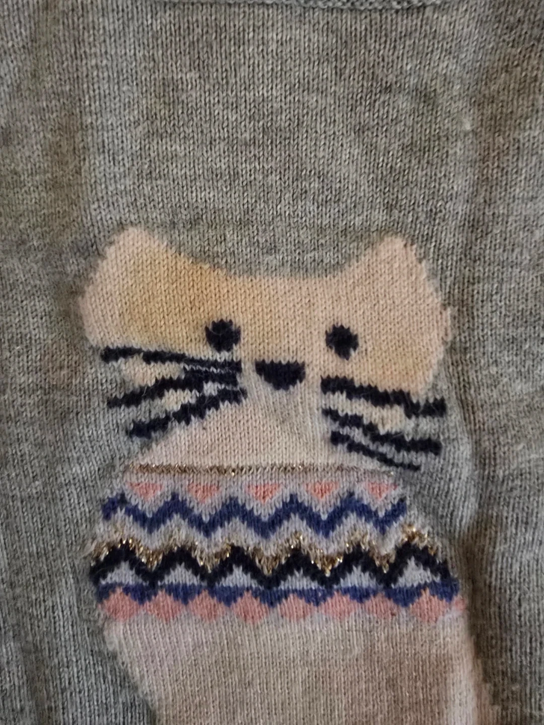 🏈OshKosh B'gosh Cat Sweater 12M - photo 2