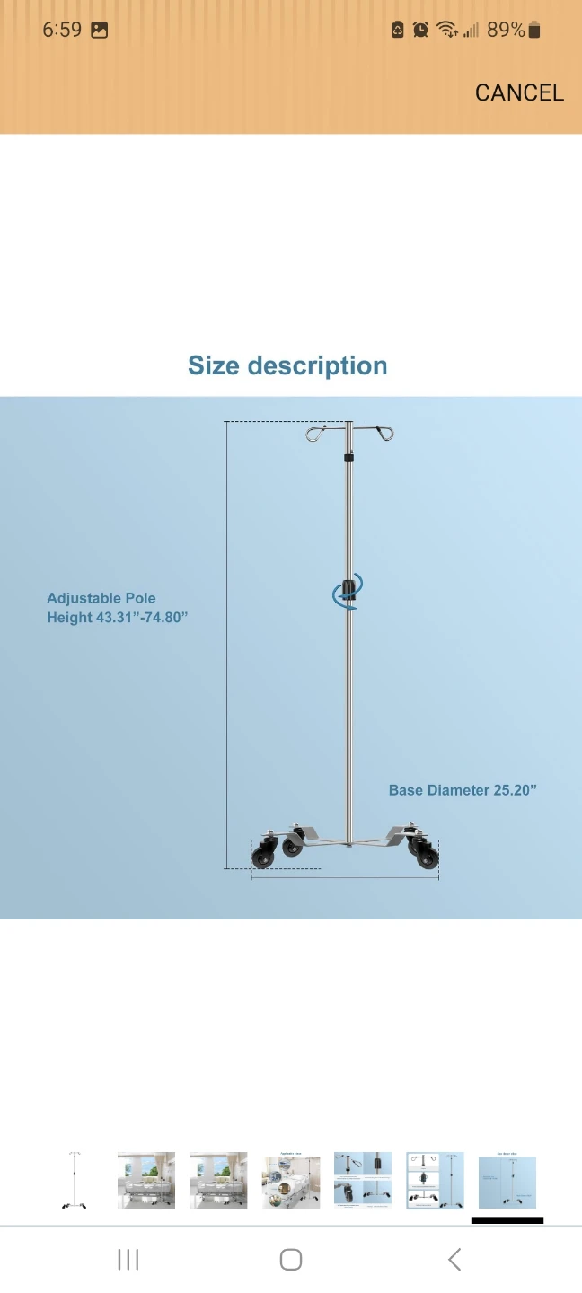 Konmee IV Pole Stand with Wheels brand new - photo 3