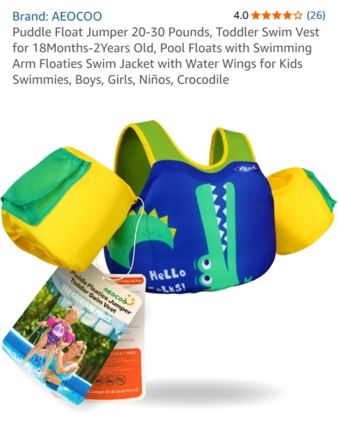 New Toddler Swim Vest Puddle Jumper 🏈