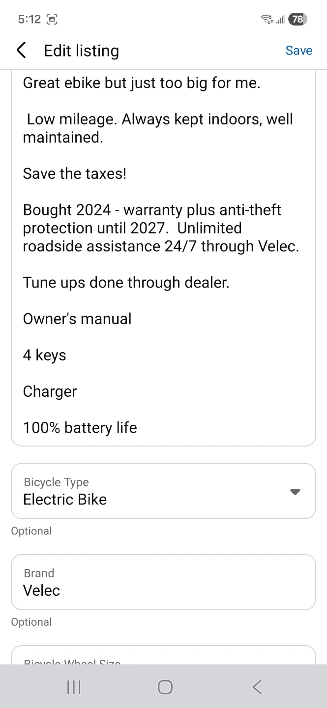 Velec A2 Electric Bike - photo 4