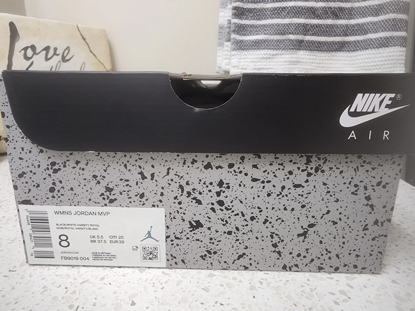 Nike Jordan MVP Black/White-Varsity Royal Women's Size 8 - photo 4