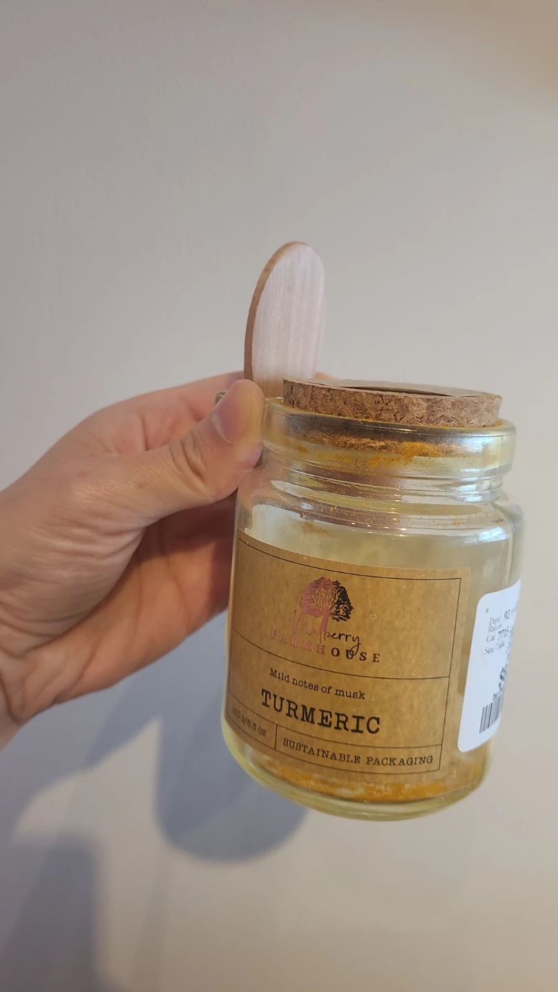 EMPTY Turmeric 150g  jar with wooden spoon 🏈 - photo 2