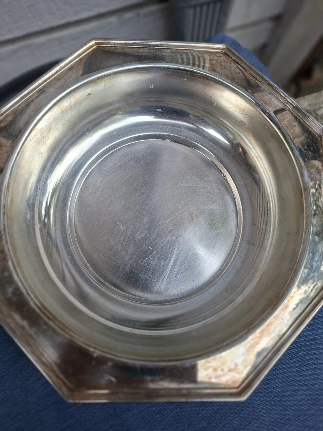 Vintage Silver Plated Brass Serving Dish - photo 3