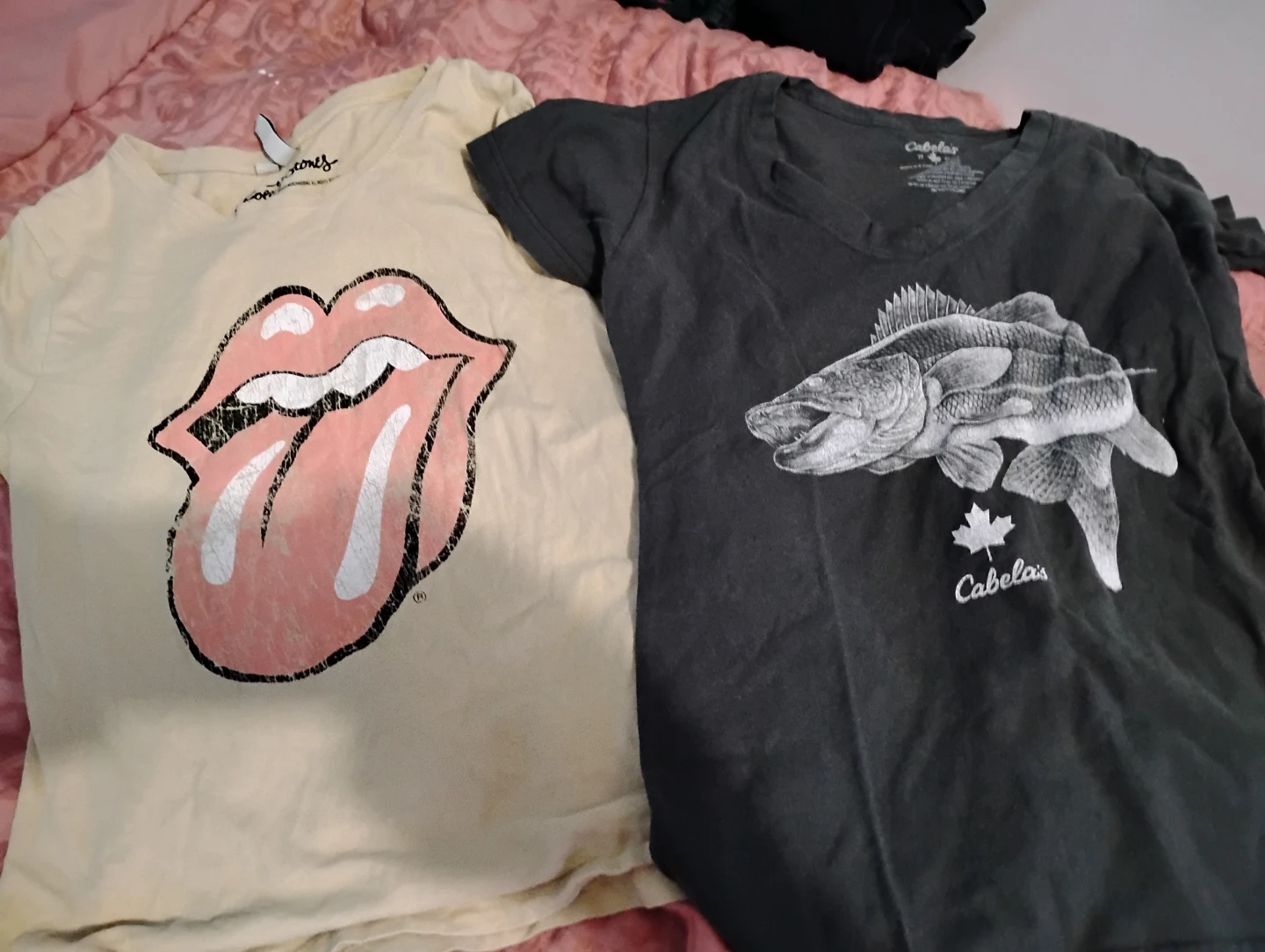 Two women's graphic t-shirts