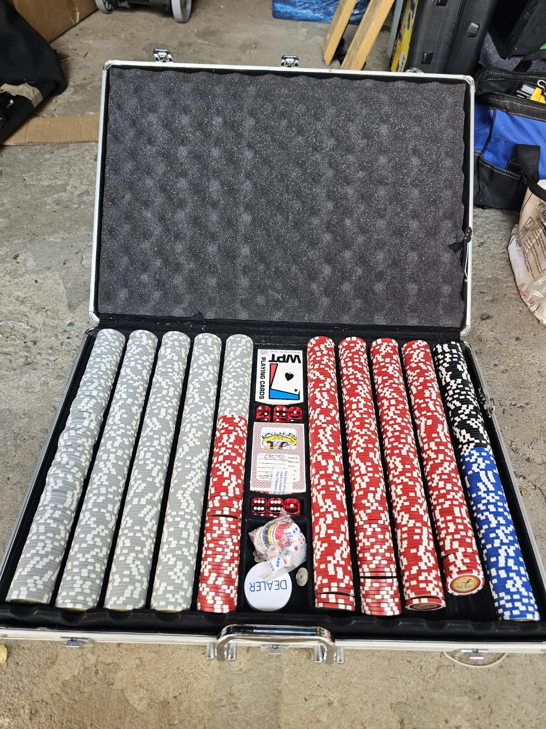 WPT Poker Chip Set in Aluminium Case