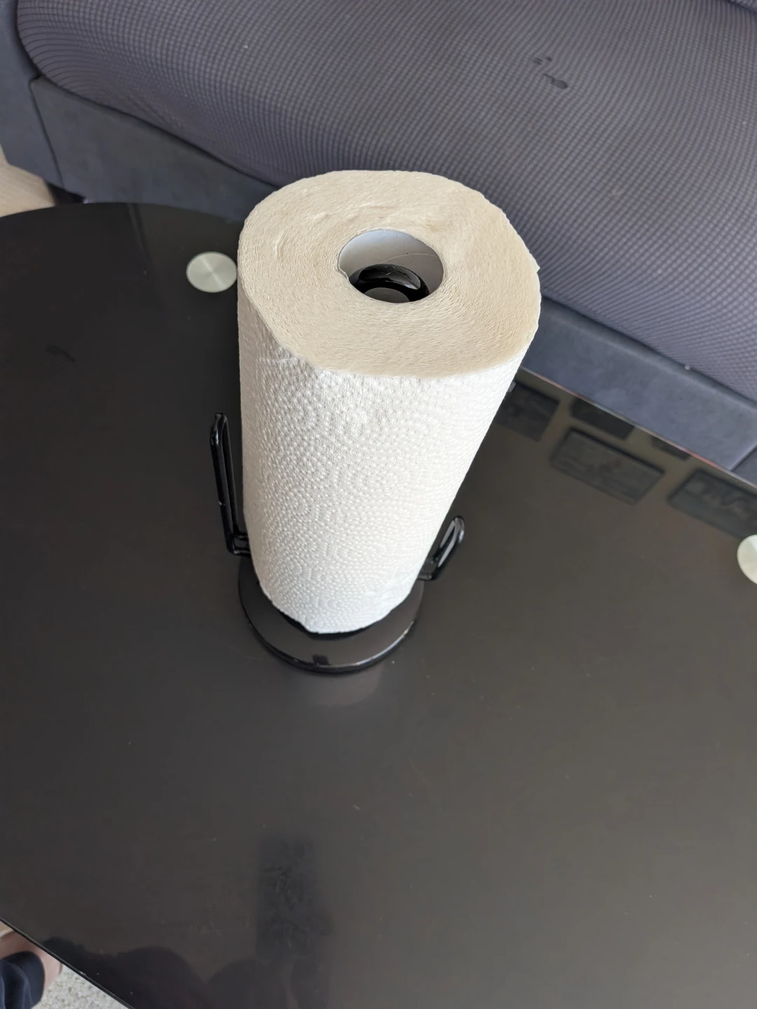 Black Metal Paper Towel Holder - photo 2