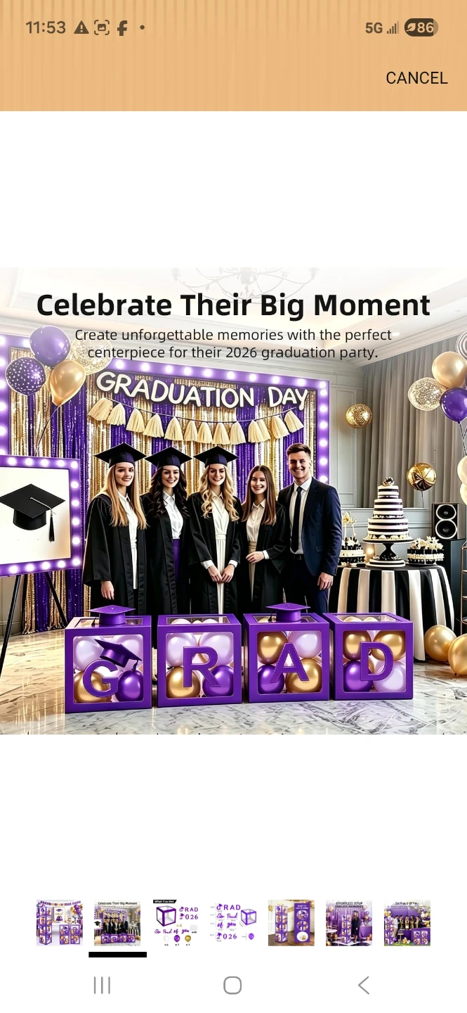 2026 Graduation Balloon Box Decoration Set - photo 2