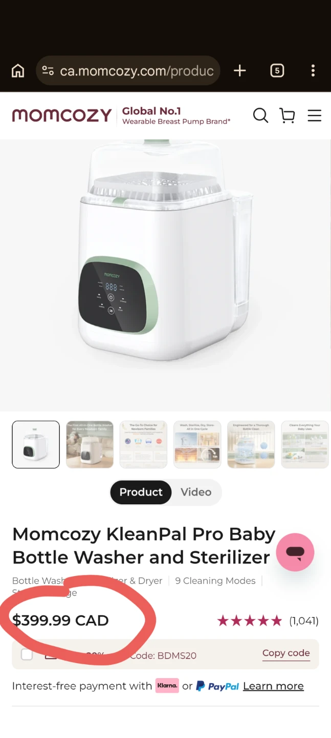 Momcozy KleanPal Pro Baby Bottle Washer and Sterilizer - photo 2