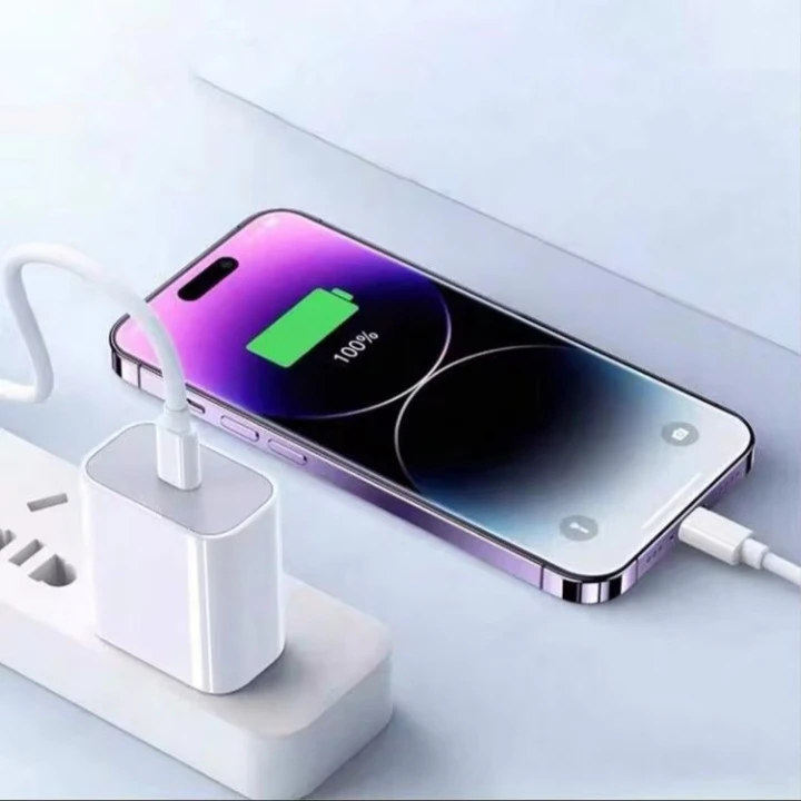 White USB-C Wall Charger Adapter - photo 4