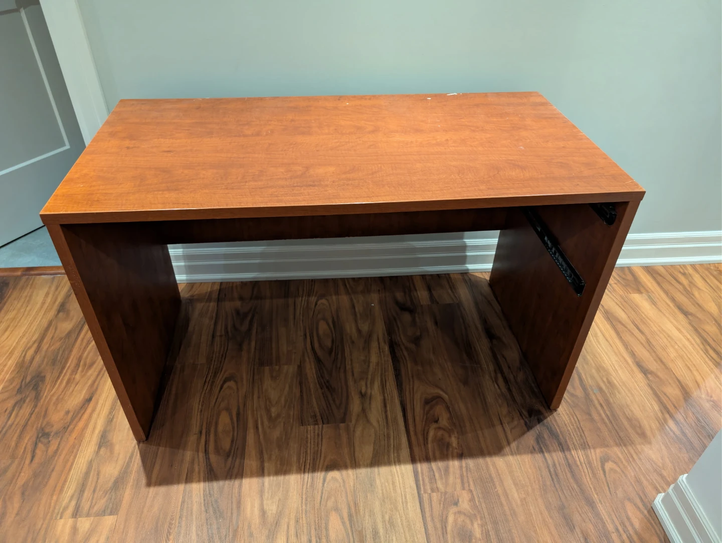 Wooden Desk with Brown Finish