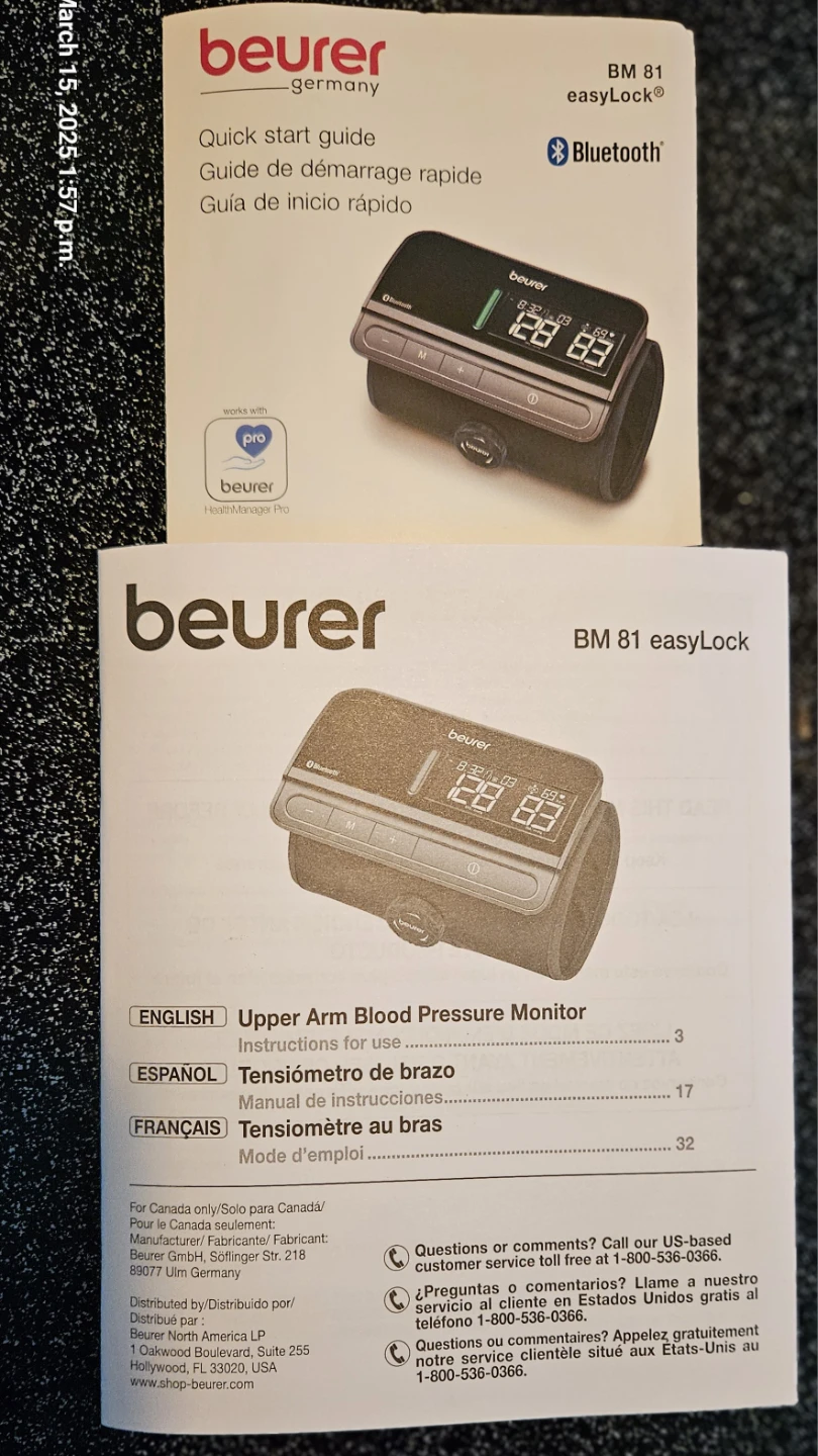 Beurer BM 81 Blood Pressure Monitor - photo 3