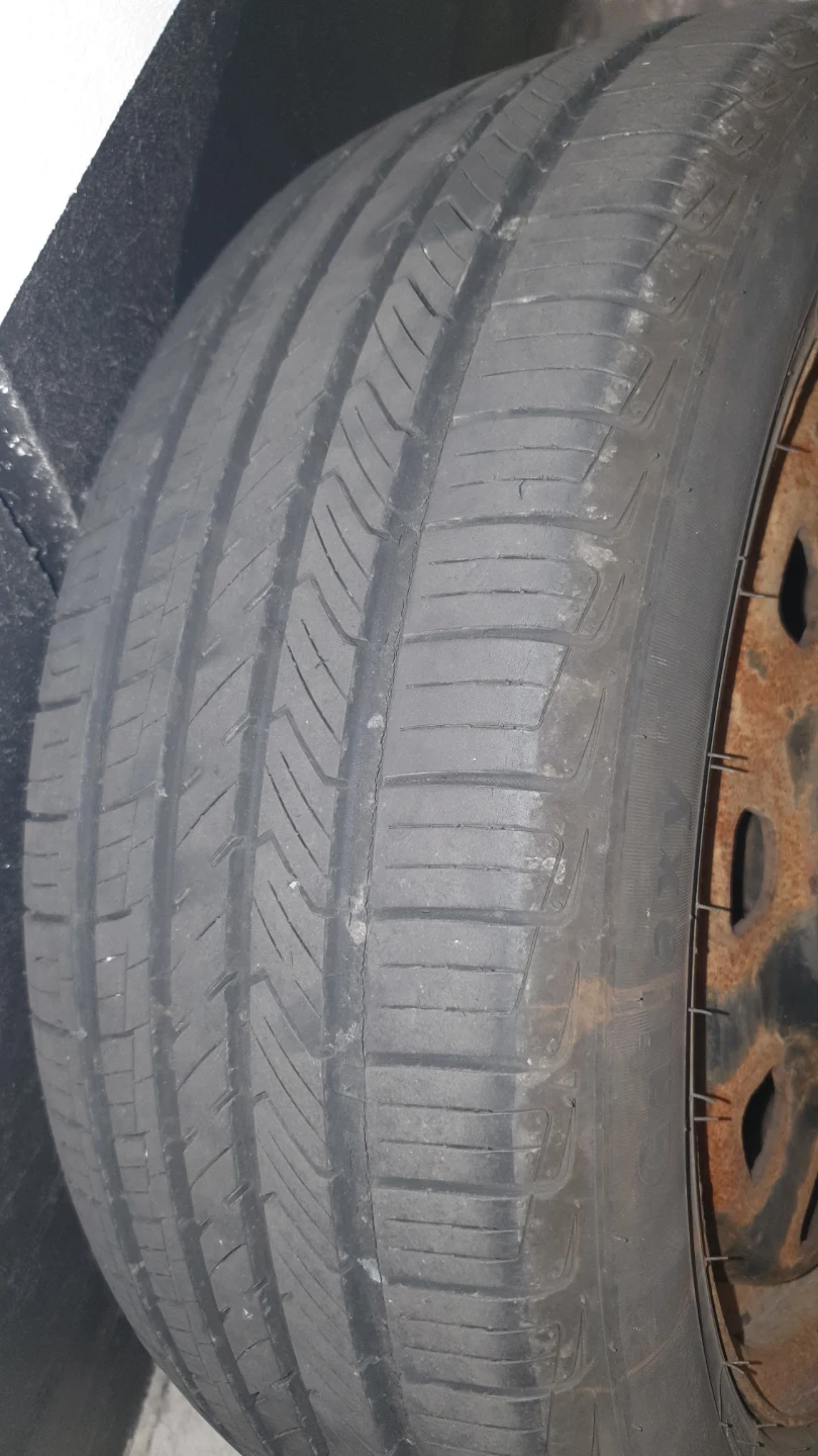 2 Tires on Steel Rims 205 55 17 - photo 2