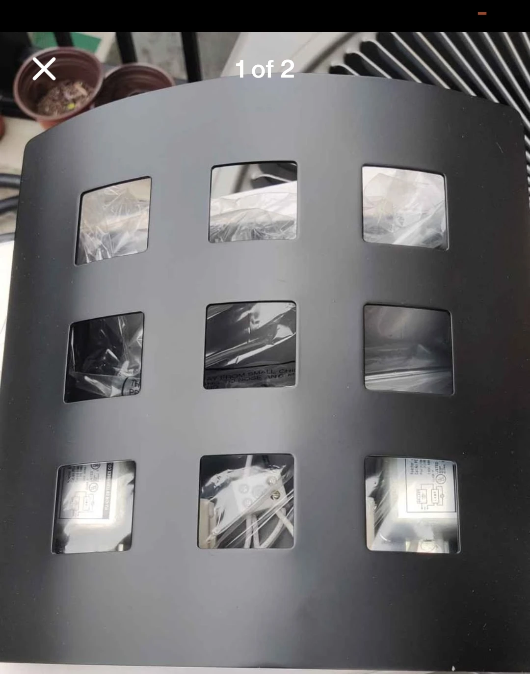 Black Outdoor Wall Light Fixture pair