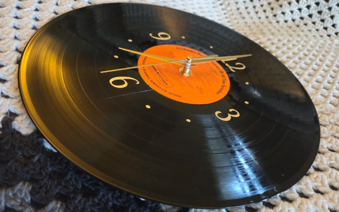 Custom Authentic, unique Vinyl Record Wall Clock - photo 3