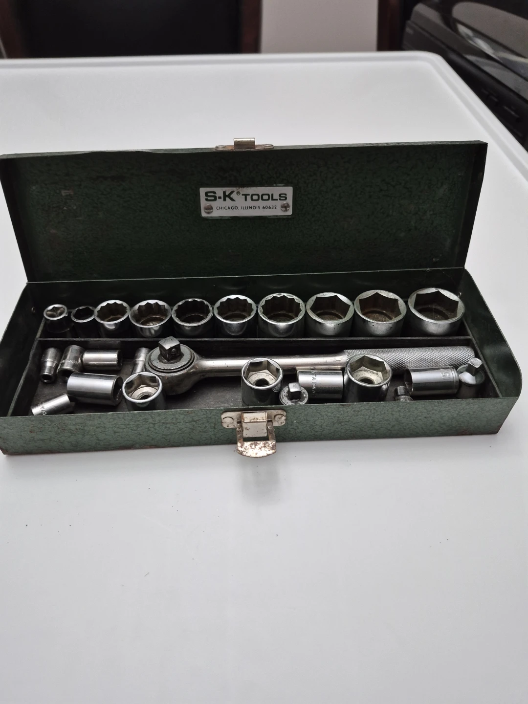 S-K Tools Socket Set with Metal Case