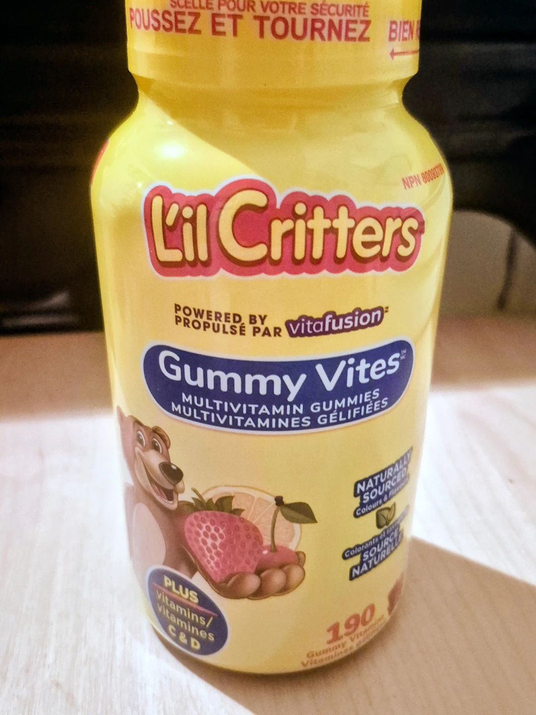 BNIB)L'il Critters Gummy Vites Multivitamin Gummies 190 count