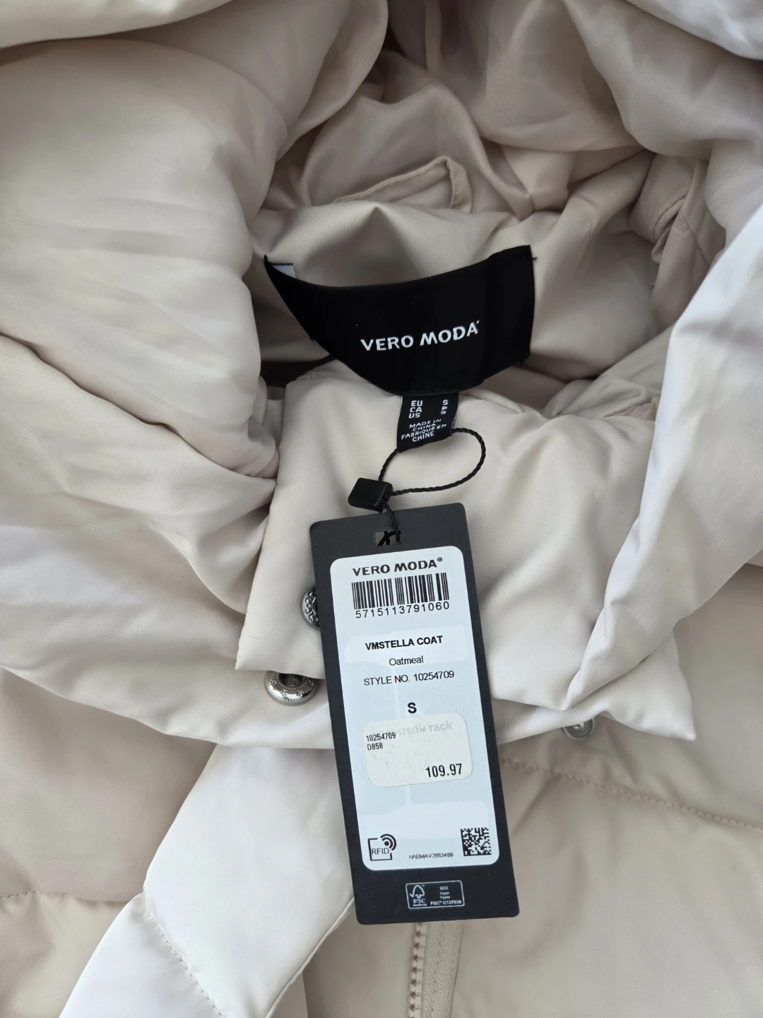 Vero Moda VMStella Coat - Oatmeal - photo 3