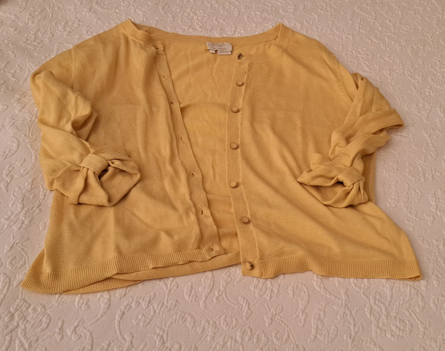 Kate Spade Yellow Cardigan