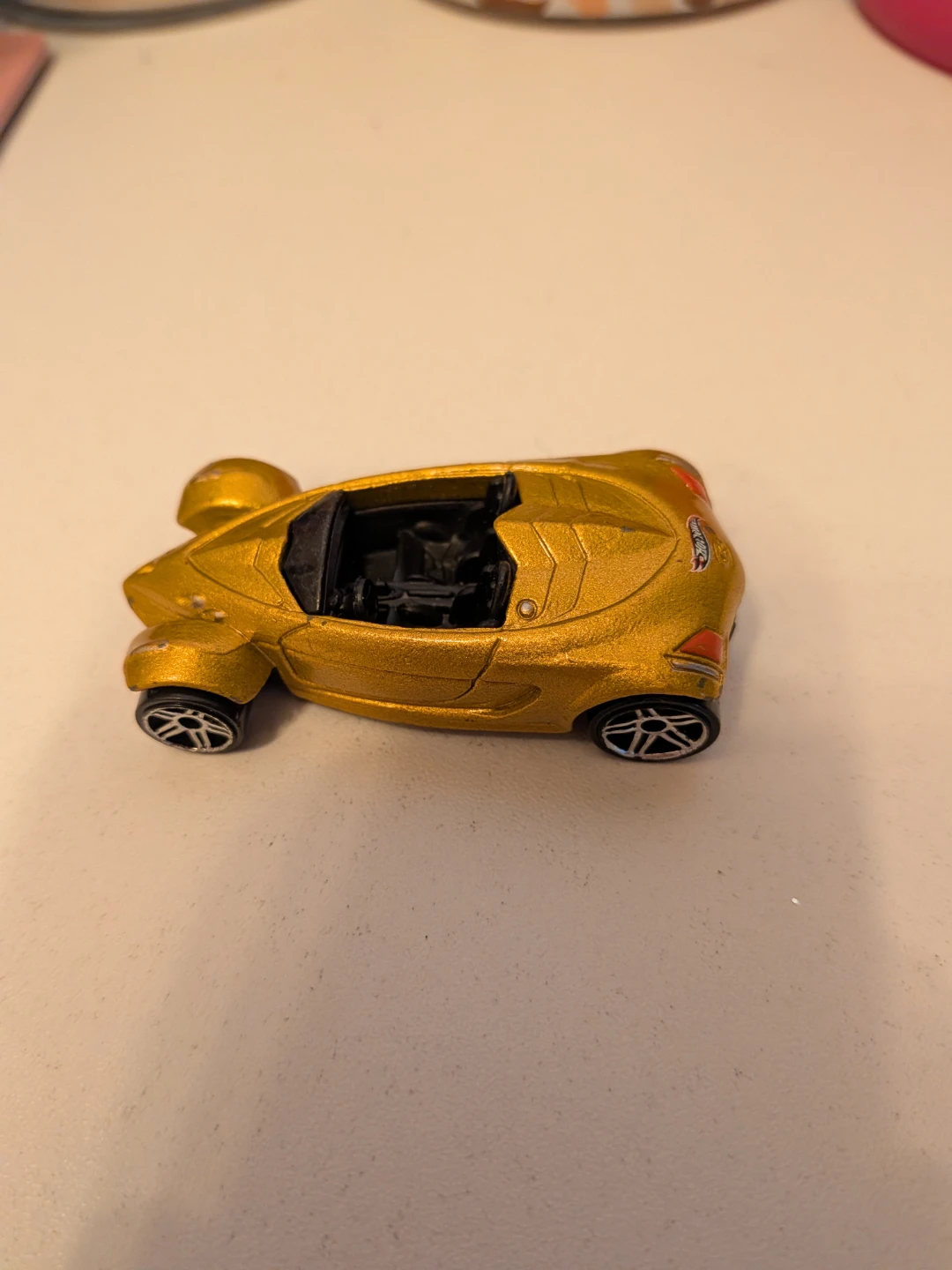 Gold Hot Wheels toy car