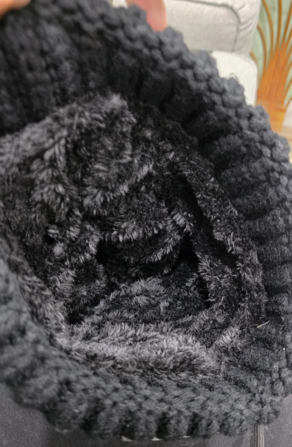 Black Mickey Mouse Pom Pom Beanie Hat - photo 4