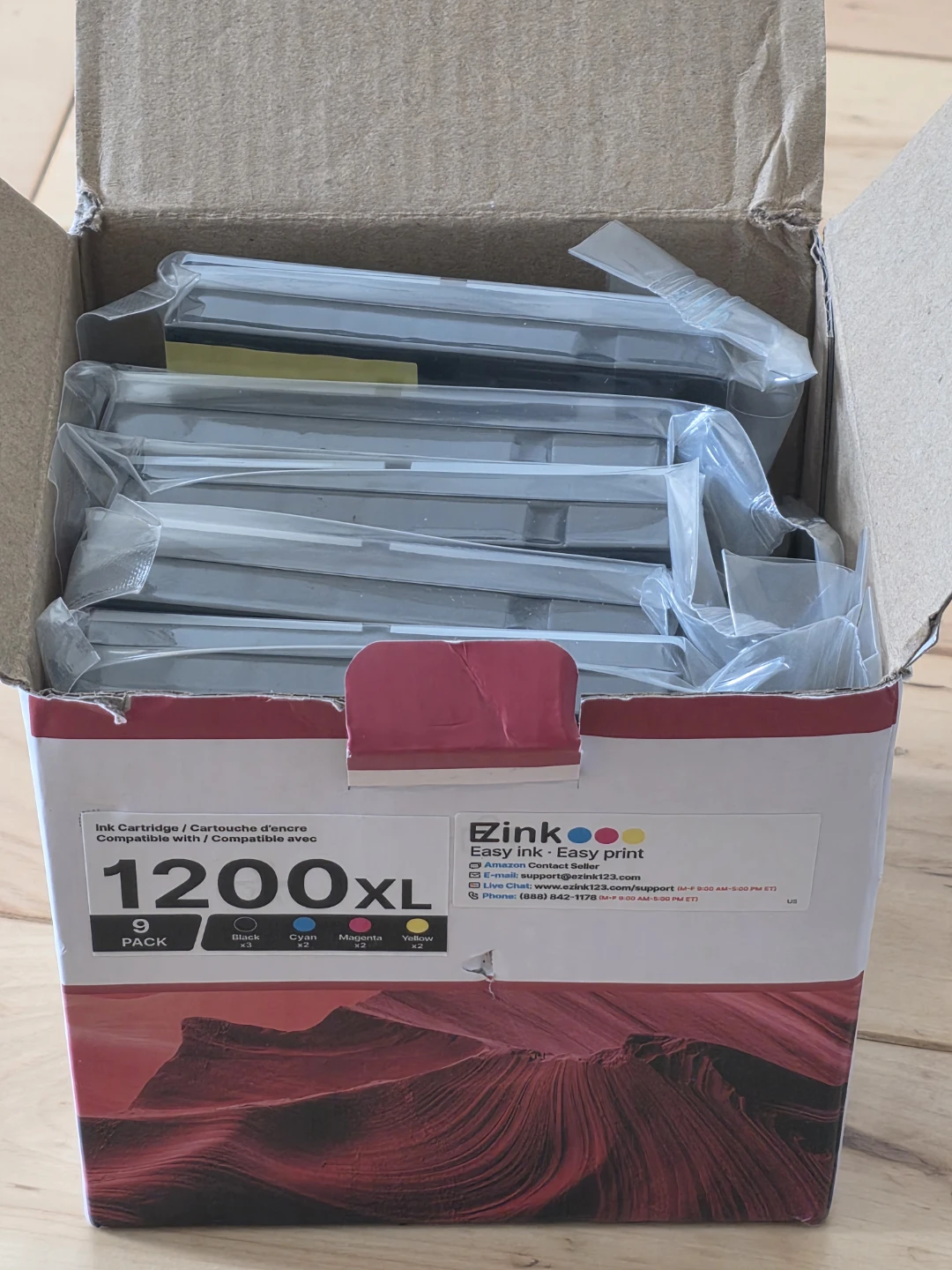 Ezink 1200XL Ink Cartridge 9-Pack
