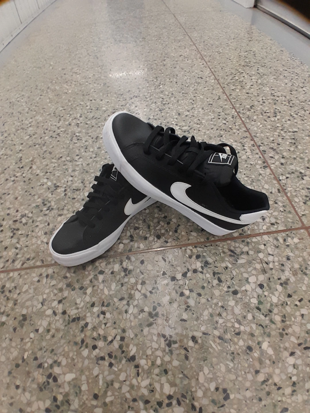 Nike Court Legacy Sneakers Black and White Men's Size 8 - photo 5
