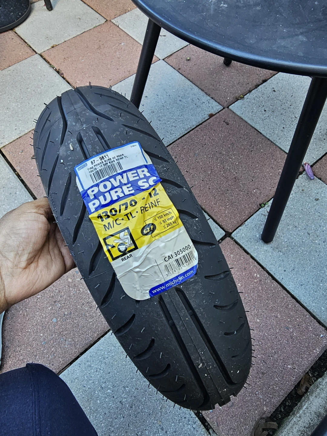 Michelin Power Pure SC Scooter Tire 130/70-12 - photo 2