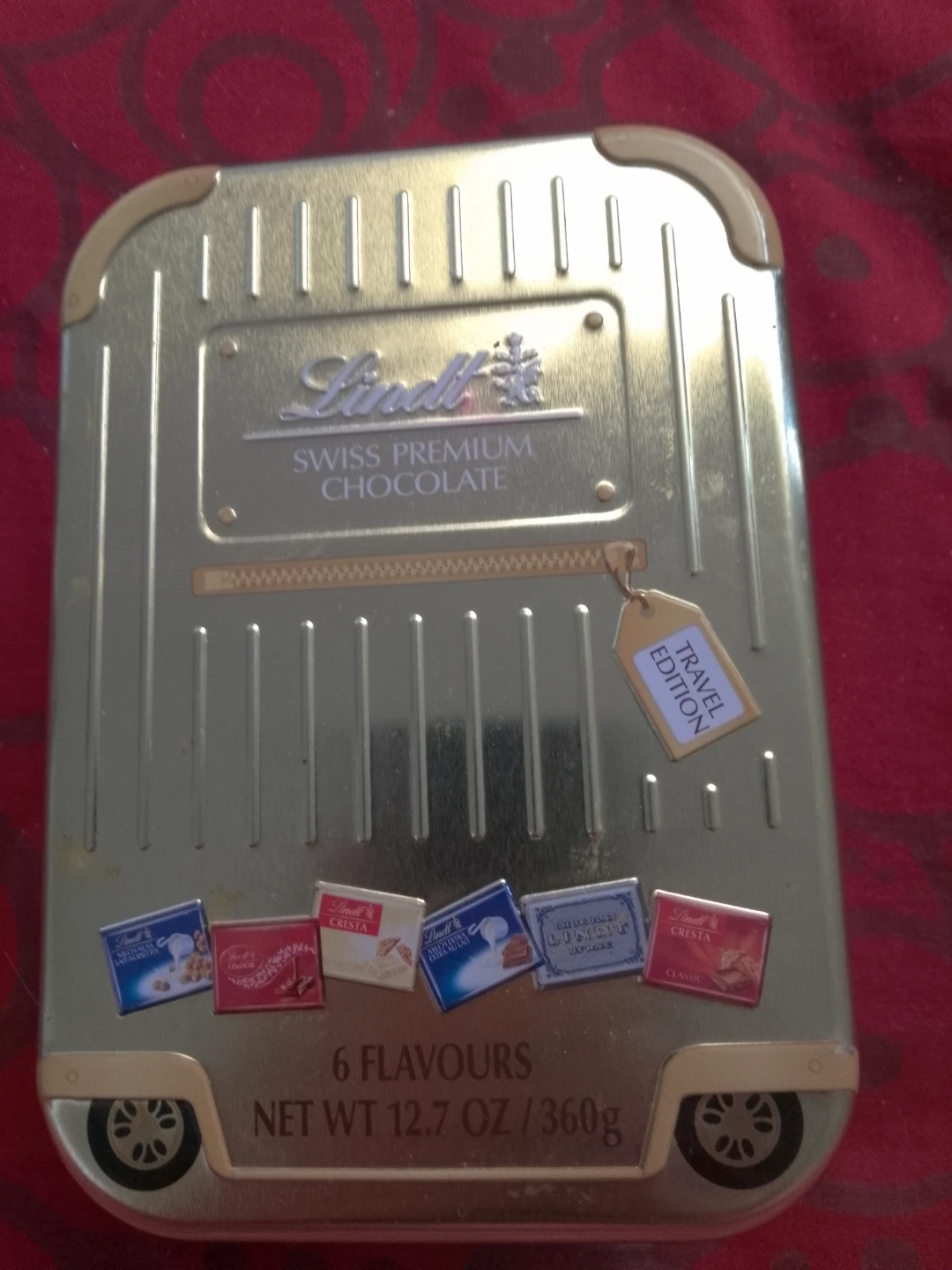 Empty Lindt Chocolate Travel Edition Tin 🏈