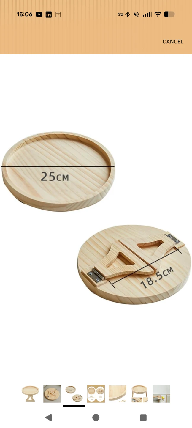 Wooden Armrest Clip-On Table - photo 2