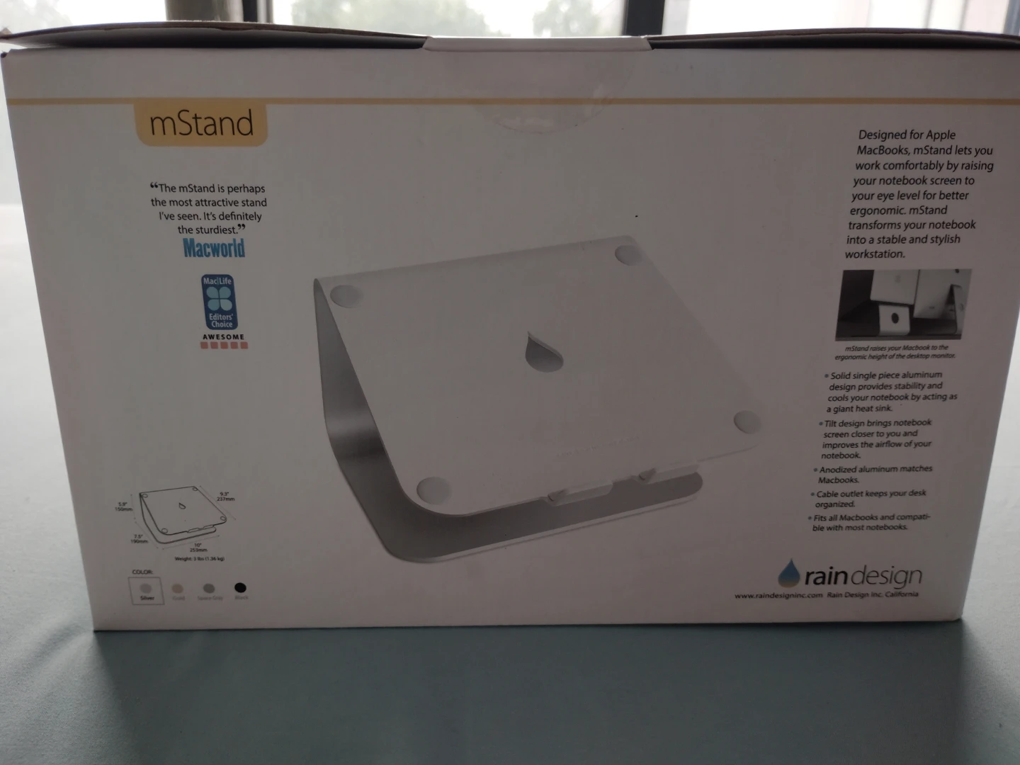 Rain Design mStand Laptop Stand Silver - photo 2