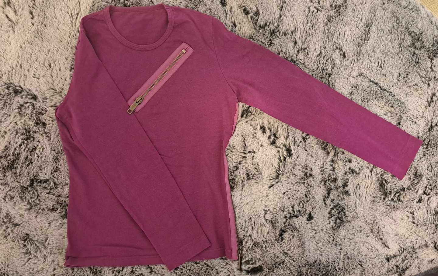 Burberry Long-Sleeve Zippered Top