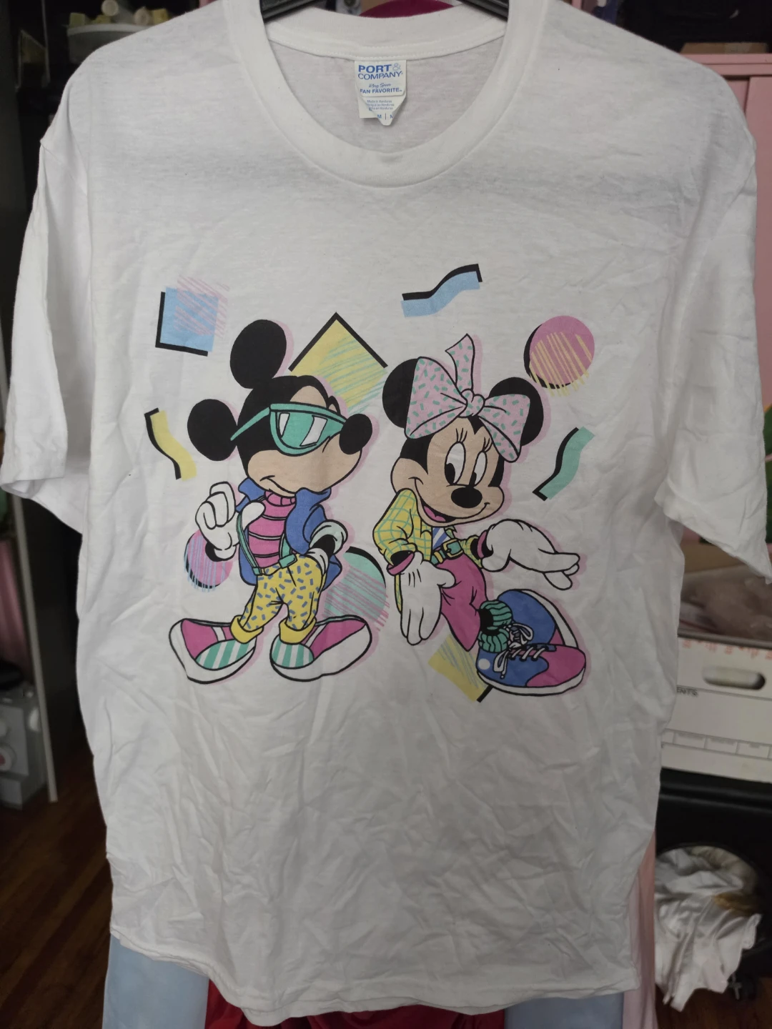 Port & Company Disney Mickey and Minnie Mouse T-Shirt 🏈
