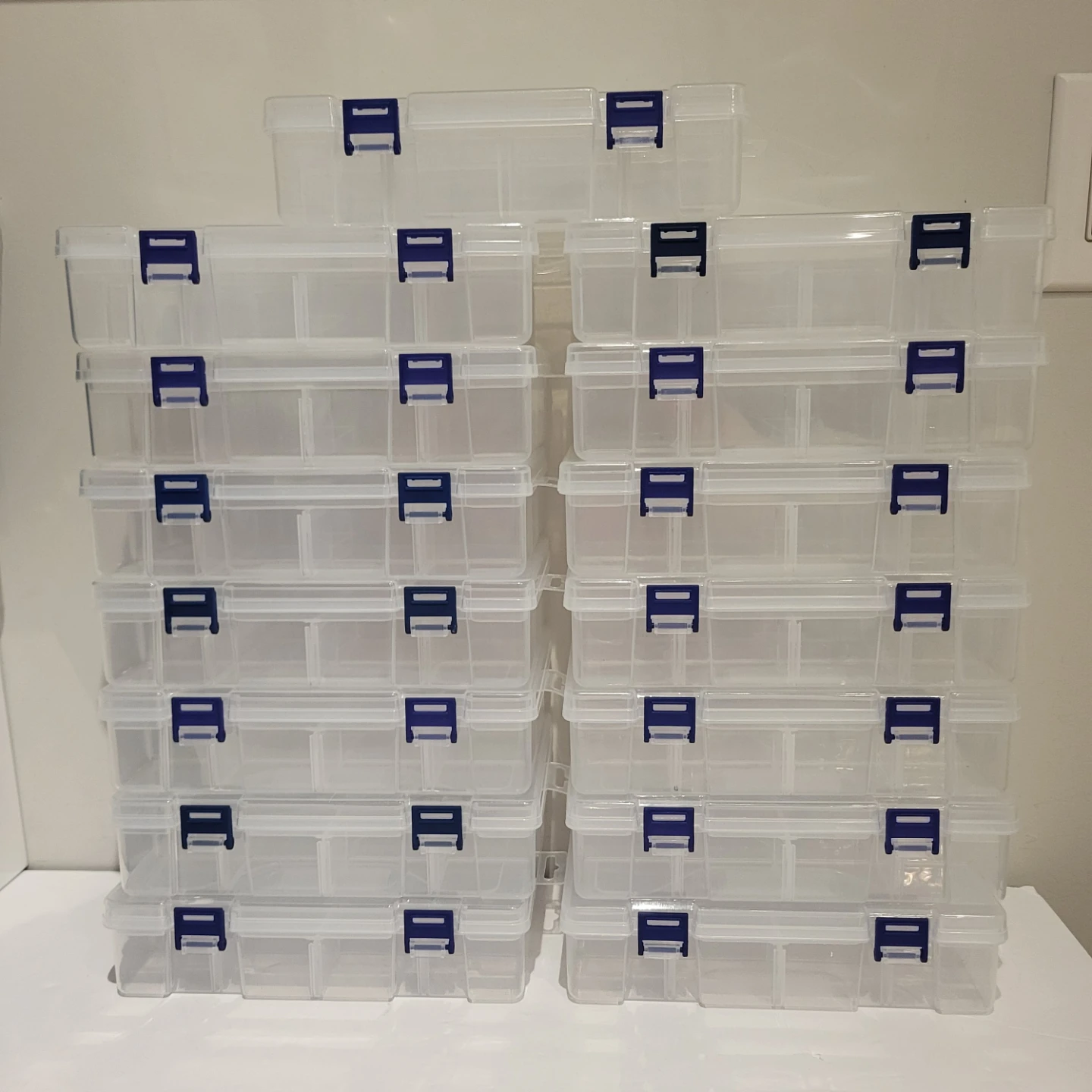 Set of 21 Clear Plastic Organizer Cases - photo 2