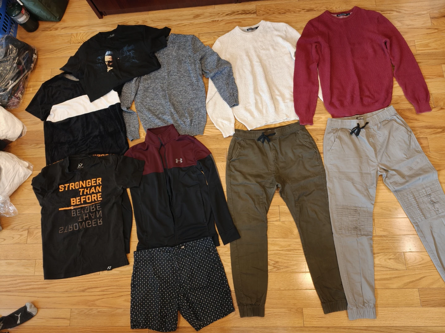 40 for all Men's Clothing Bundle - T-shirts, Sweaters, Pants