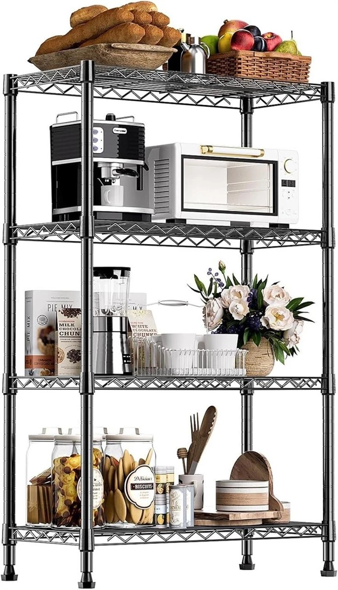 4-Tier Adjustable Metal Storage Shelving Unit - photo 3