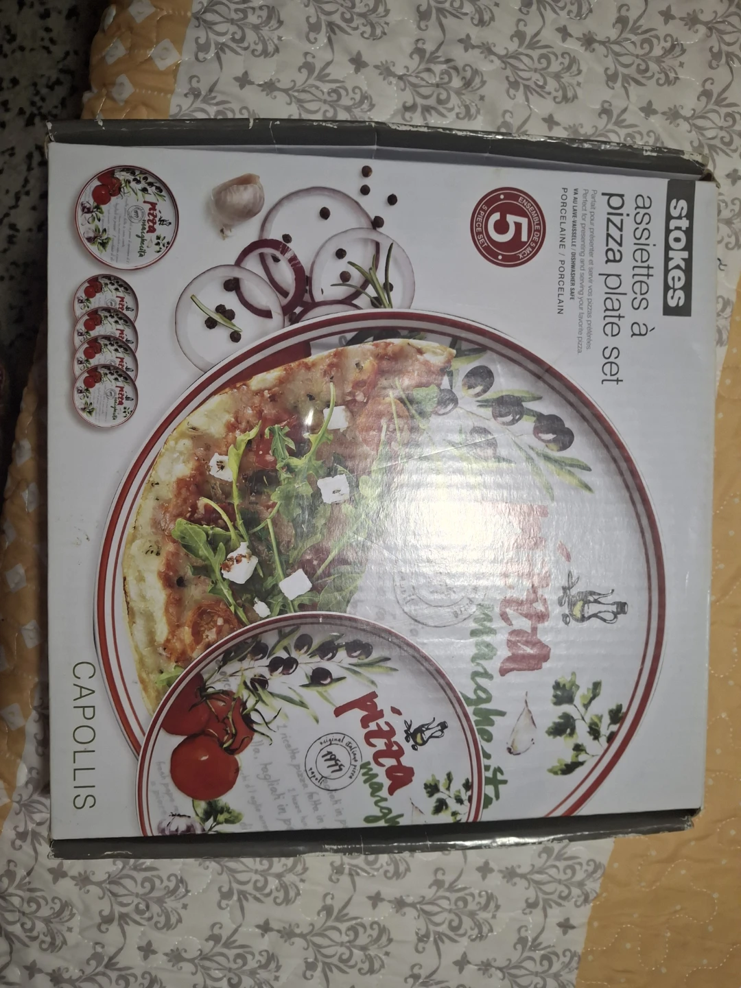 Stokes 5 pc Pizza Plate Set