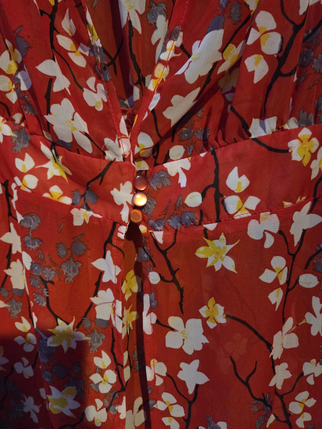 Mlle Gabrielle Red Floral Dress - photo 2