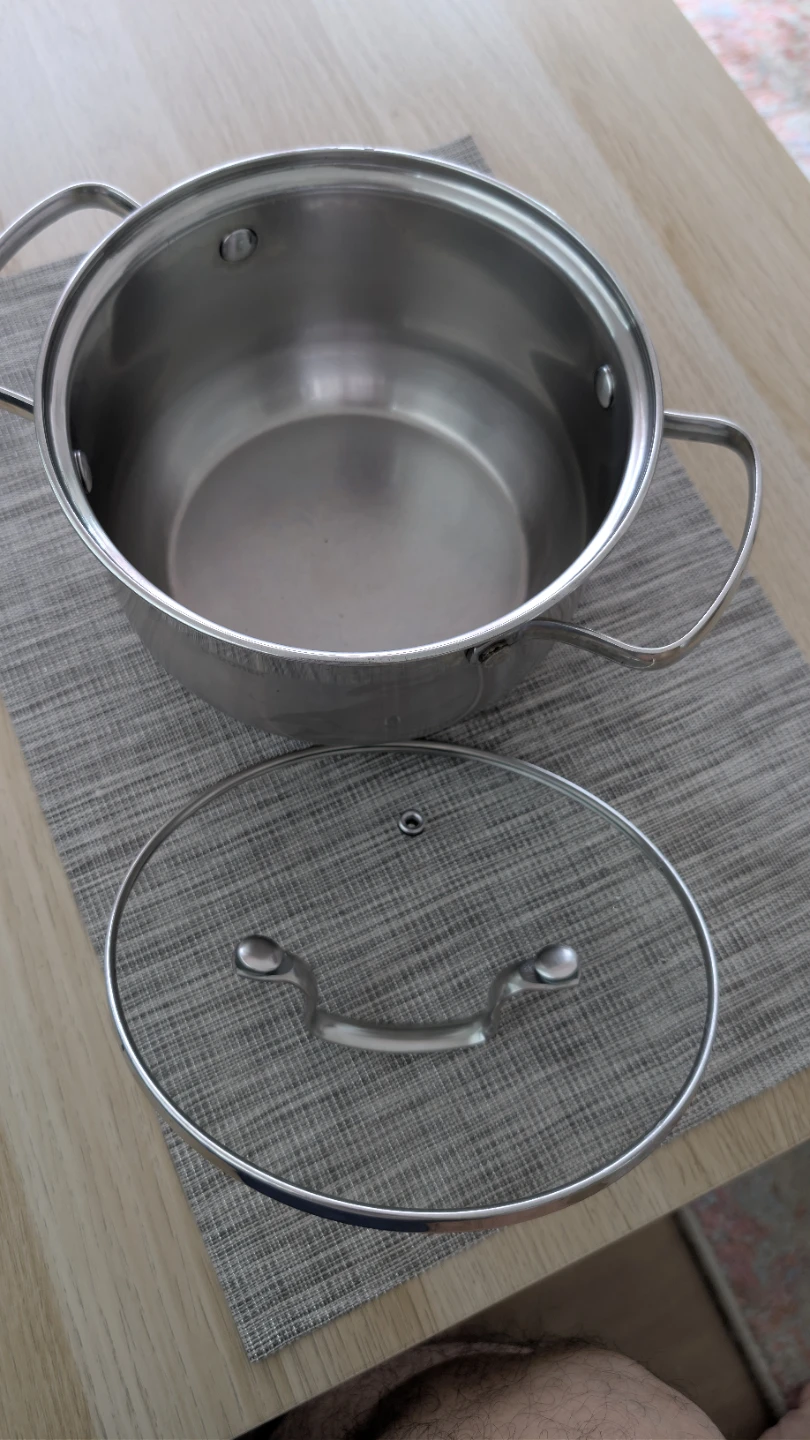 Bergner Stainless Steel Cooking Pot with Glass Lid - photo 3