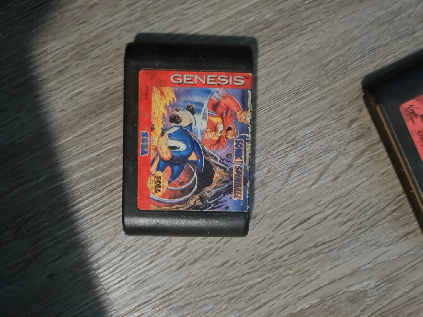 Sega Genesis Sonic Spinball Game Cartridge