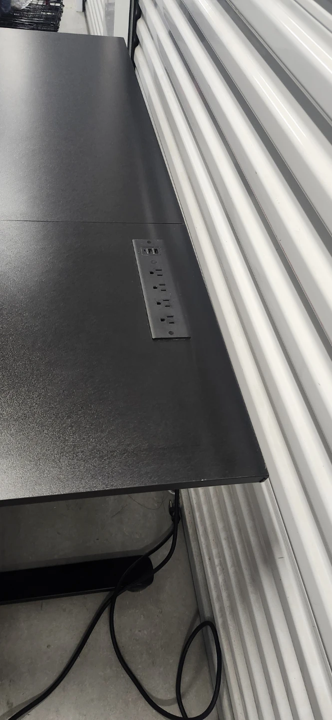 Black L-Shaped Standing Desk - photo 4