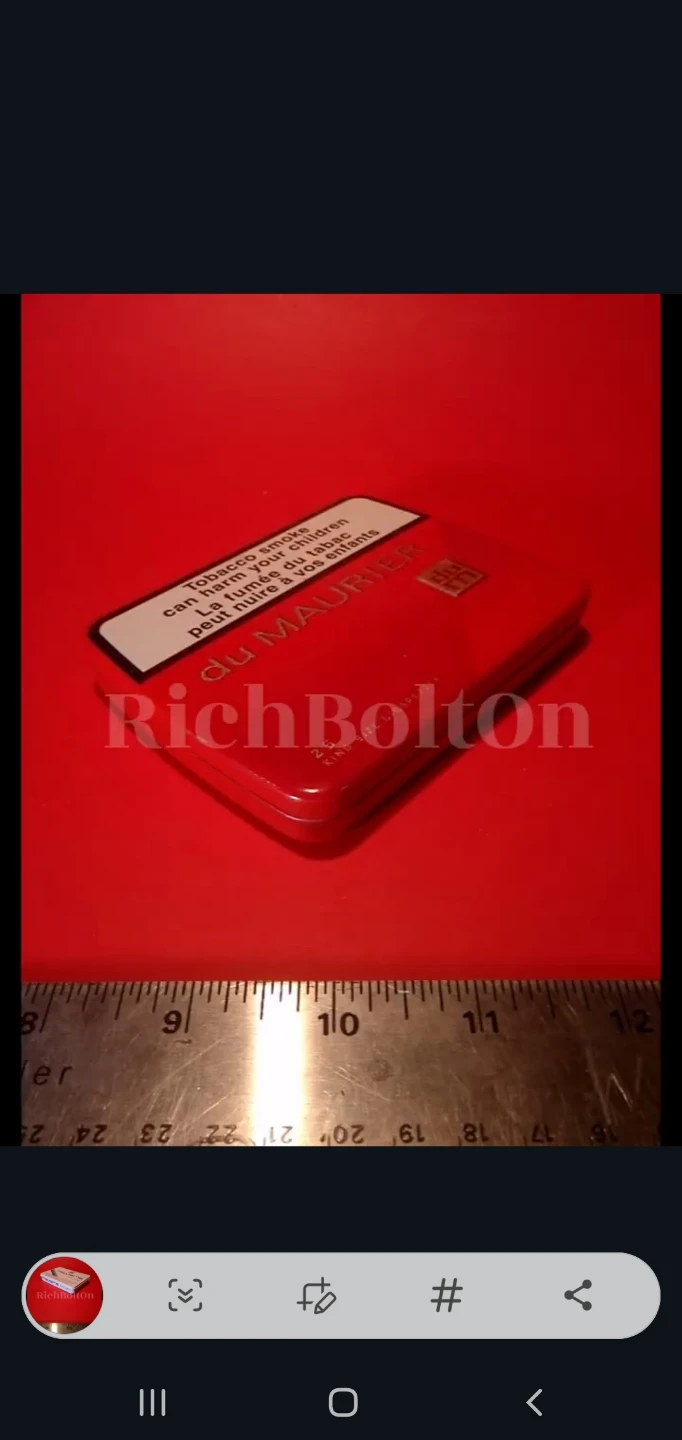 Player's Light Metal Cigarette Tin - photo 2