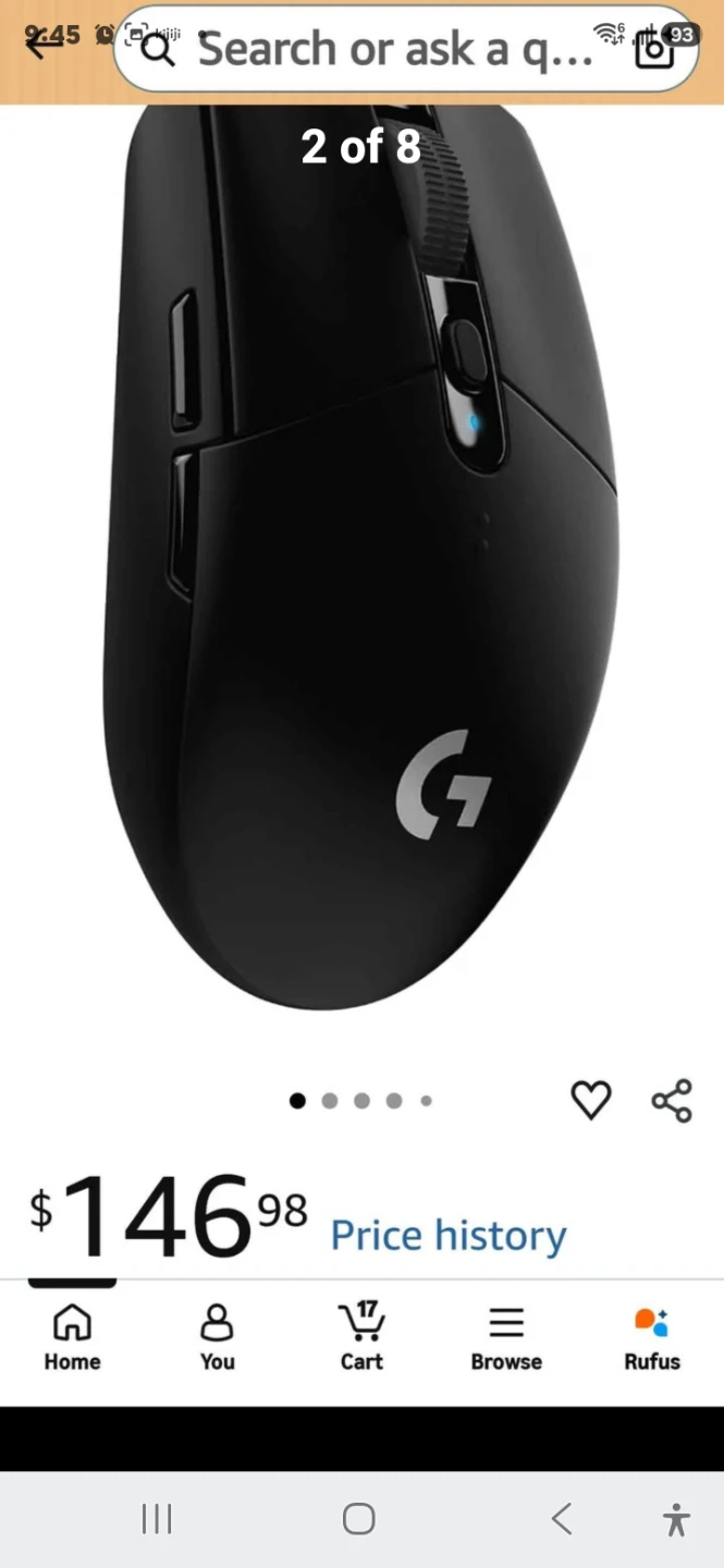 Logitech G305 LIGHTSPEED Wireless Gaming Mouse - photo 2