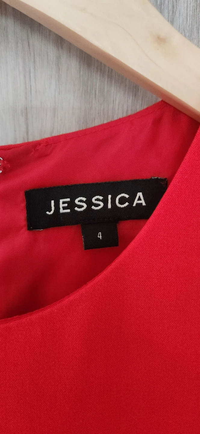Jessica Red Sleeveless Dress Size 4 - photo 3