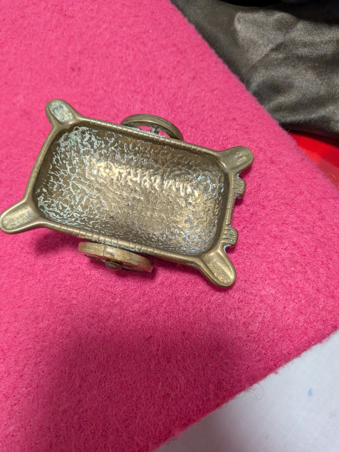 Vintage HCJ Ltd England Brass Ashtray