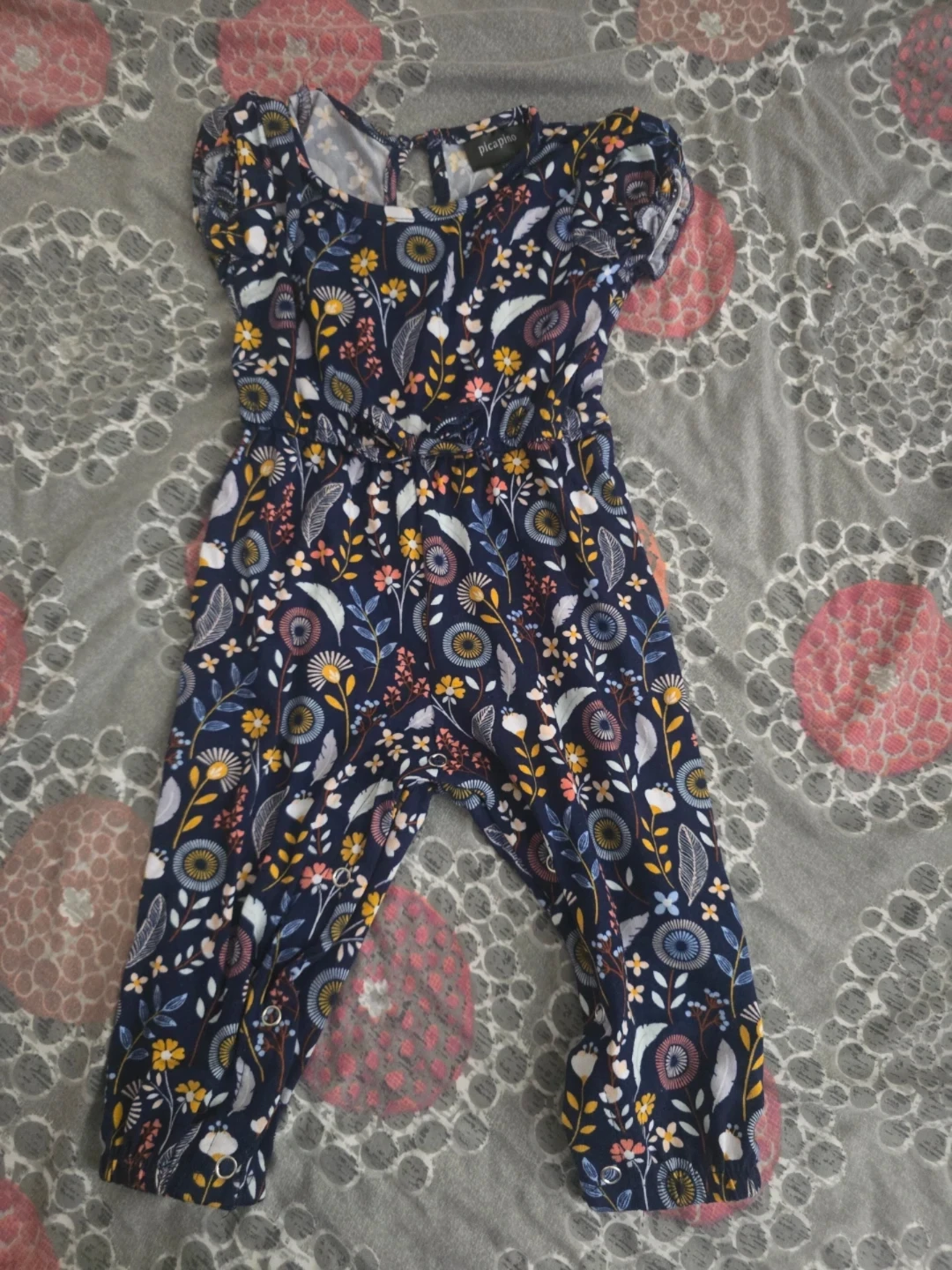 🏈 Picapino Floral Jumpsuit 18M