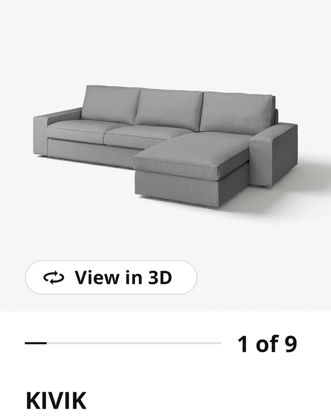 FREE IKEA KIVIK SOFA + CHAISE – MUST PICK UP ASAP - photo 5
