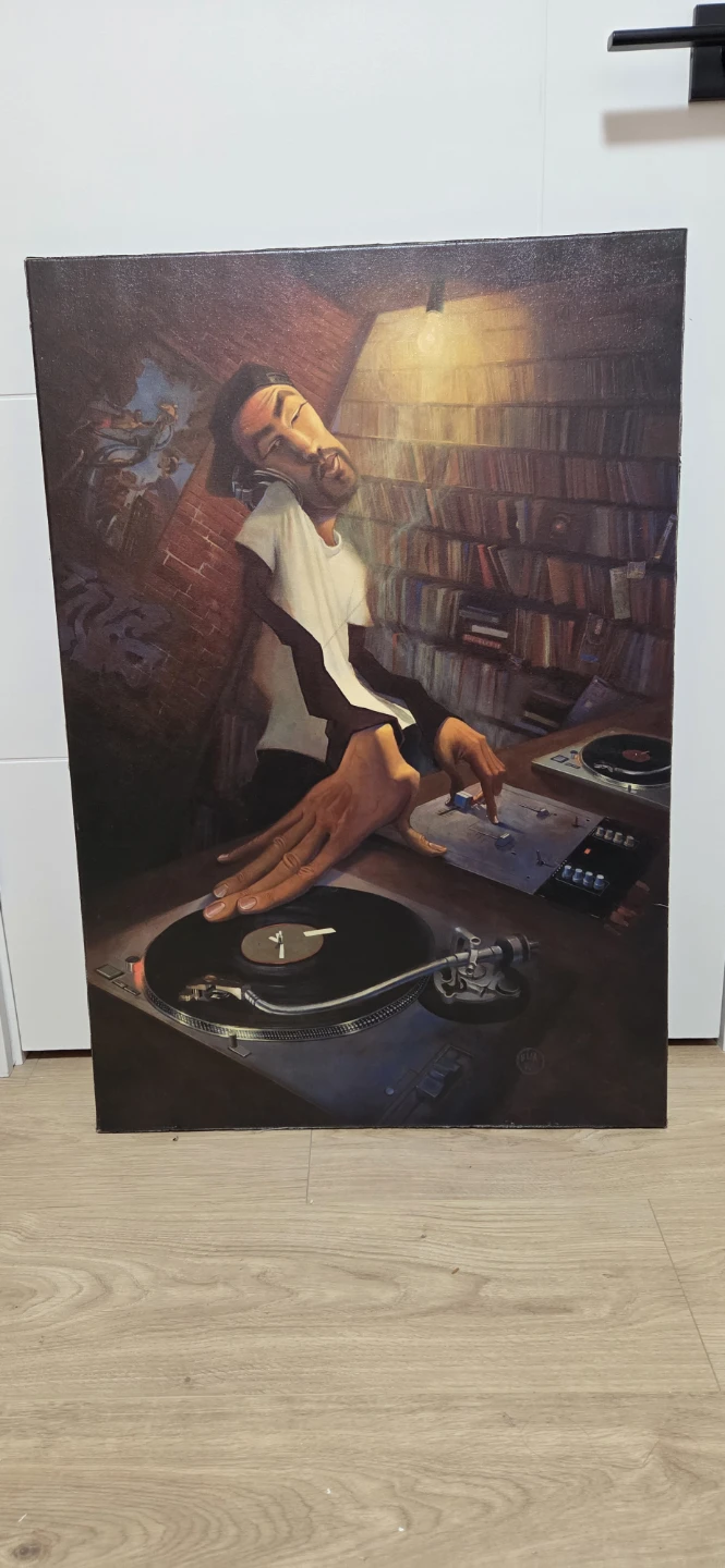 Large DJ Themed Canvas Wall Art