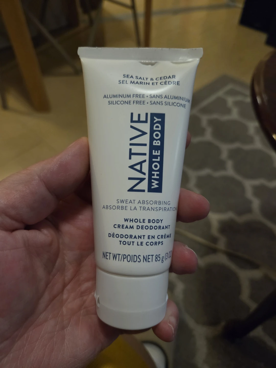 Native Whole Body Cream Deodorant - Sea Salt & Cedar
