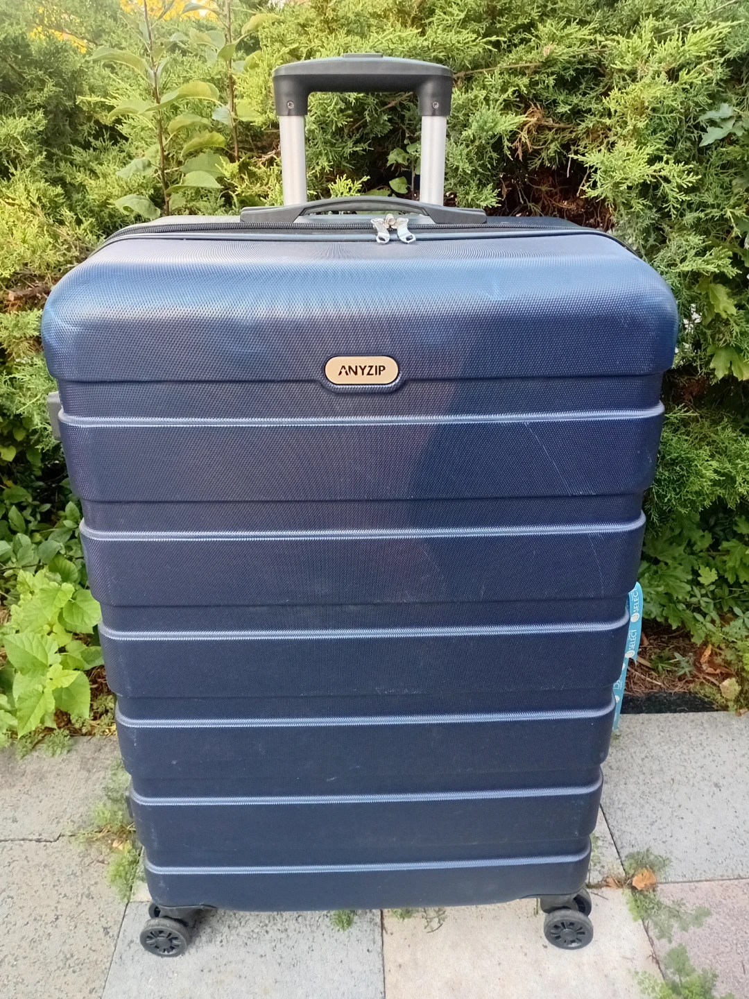 Anyzip Blue Hard-Shell Spinner Suitcase - photo 3